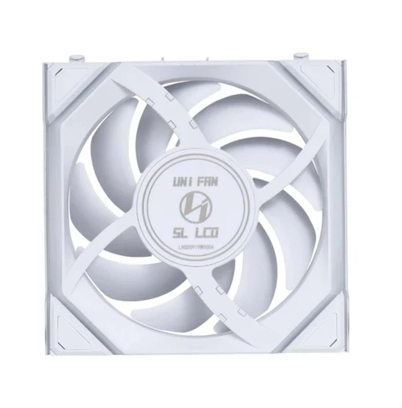 Lian Li UNI FAN REVERSE SL WIRELESS LCD 1x120mm Beyaz Kasa Fanı - Resim 4