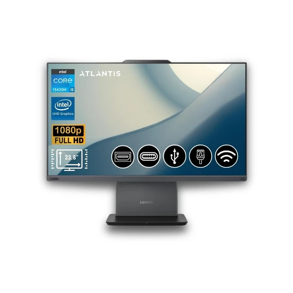 Lenovo ThinkCentre neo 50a 24 Gen 5 I5-13420H 16GB 2TB M.2 SSD  12SC000QTR  ATL7  23.8" Fdos  All In One Bilgisayar ürün görseli 1