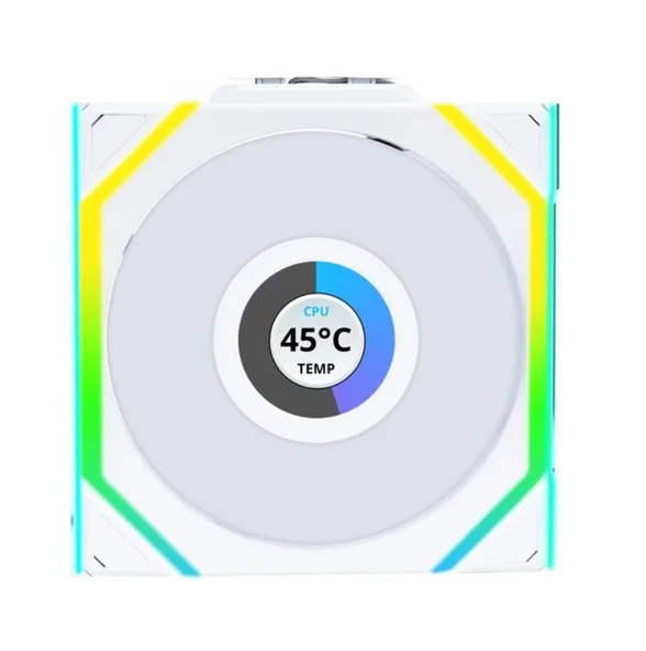 Lian Li UNI FAN REVERSE SL WIRELESS LCD 1x120mm Beyaz Kasa Fanı ürün görseli 1
