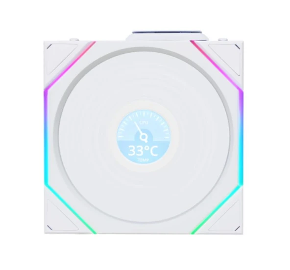Lian Li UNI FAN REVERSE TL WIRELESS LCD 1x140mm Beyaz Kasa Fanı ürün görseli 1