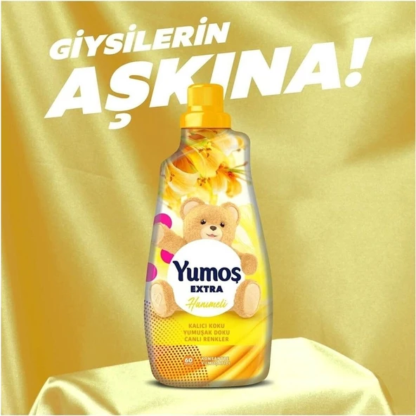 Yumoş Extra Konsantre Çamaşır Yumuşatıcısı Hanımeli 1440 ml 4 Adet Yumoş Hanımeli 1440 - 3