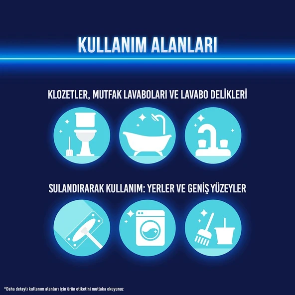 Domestos Yoğun Kıvamlı Çamaşır Suyu Maksimum Hijyen Dağ Esintisi 750 mlX6 - Resim 5