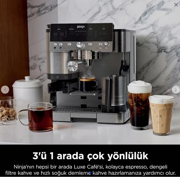 Ninja Luxe Cafe Premier Yarı Otomatik Espresso Makinesi - 3
