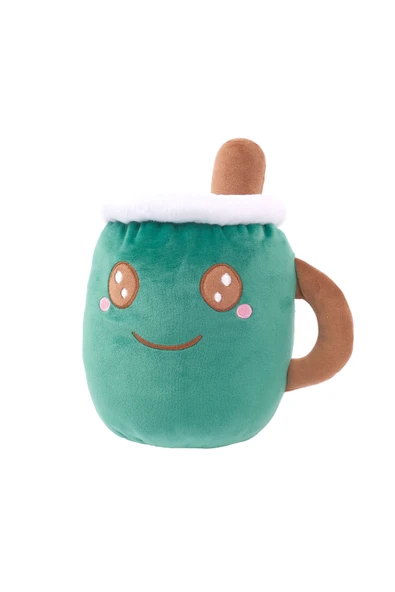 Peluş Kahve Bardağı Kupa Hediyelik Yastık Yumuşak Dekoratif Oyuncak - 11