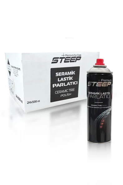 STEEP Seramik Lastik & Tampon Parlatıcı Sprey 24 Adet 500ml - 2