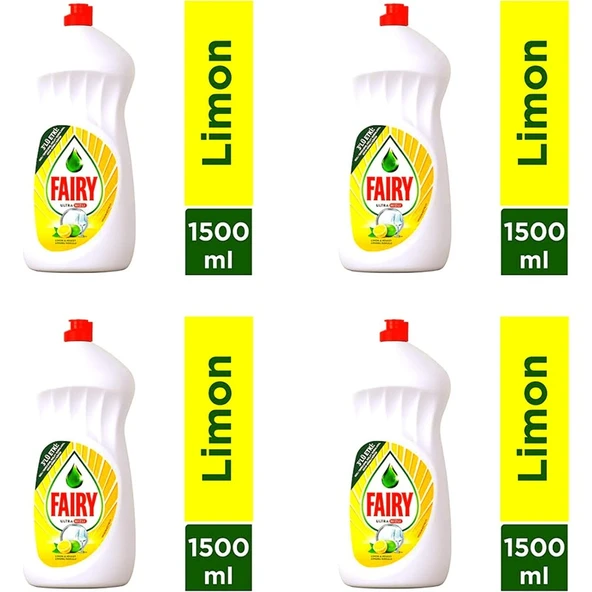 Fairy Faıry Sıvı Bulaşık Deterjanı Lımon 1500ML x 4 Adet ürün görseli