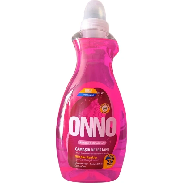 Onno Çamaşır Deterjanı 4 Adet x 35 Yıkama ( 2 Adet Renkli ve Siyahlar + 2 Adet Renkli ve Beyazlar ) - Resim 4