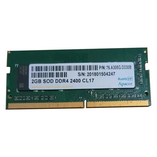 Apacer 2GB 2400MHz SODIMM DDR4  76.A305G.D330B ram ürün görseli 1