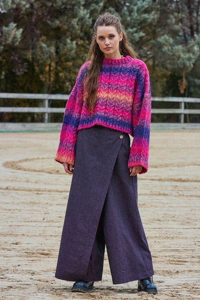 Anvelop Etek Cepli Bol Paça Pantolon - 3