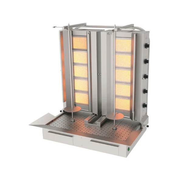 Atalay ADG-5+5-A Döner Makineleri Gazlı Alttan Motorlu Hareketli Yanyana - 5x2 Radyanlı - 1