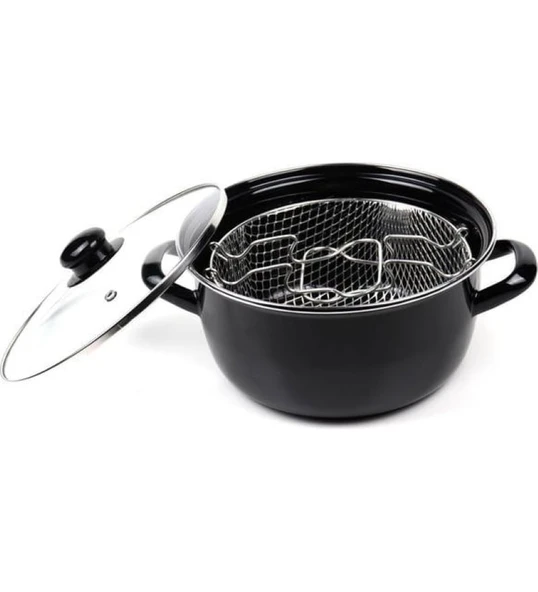 Cam Kapaklı Patates Kızartma Ternceresi Fritöz - Resim 4