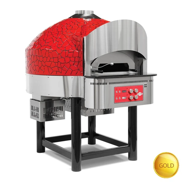 Empero EMP.SPO.03-D-GB-LPG Dijital Sabit Tabanlı Pizza Fırını  Altın-siyah ürün görseli