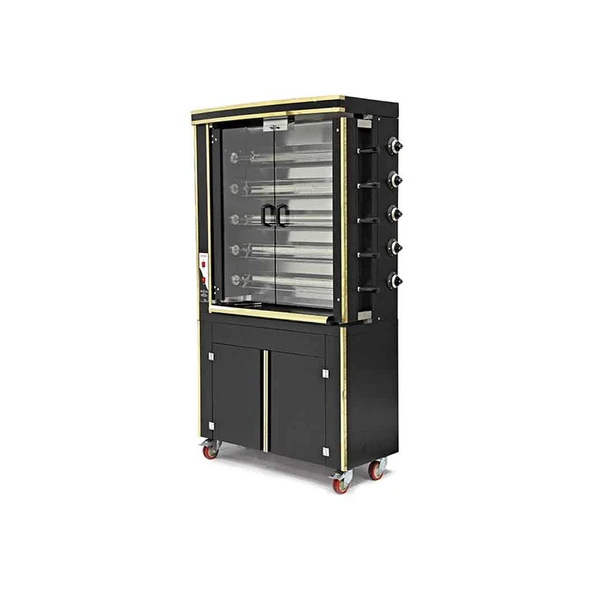 Empero EMP.PLS.5EE Piliç Kızartma Makinesi - Elektrikli, Dolaplı,statik Boyalı-gold Saclı ürün görseli