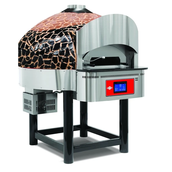 Empero EMP.SPO.03-D-BB-LPG Dijital Sabit Tabanlı Gazlı  Pizza Fırını Kahverengi-siyah Lpg - Resim 1