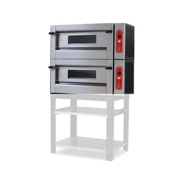 Empero EMP.6+6G Gazlı Pizza Fırını İki Katlı 30 cm 6+6 Pizza Kapasiteli - Doğalgazlı ürün görseli