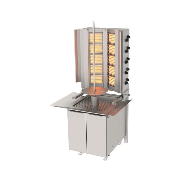 Atalay ADG-10-D-S Döner Makineleri Duvara Monte Gazlı Hareketli Alt Arabalı Sabit - 5x2 Radyanlı - 1