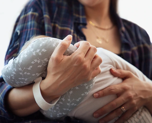 Babyjem Emzirme Yastığı Gri Çiçek - 3