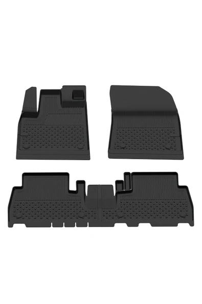 Sahler Fiat Doblo 2023 ve Sonrası 4.5D Paspas ve 3D Rizline Seperatörsüz Bagaj Havuzu Set - Resim 2