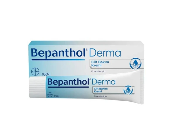 Bepanthol Derma Cilt Bakım Kremi El ve Yüz İçin 100 Gr SKT:05/2028 ürün görseli