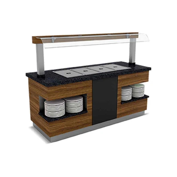 Empero SML.SSB.03 Sümela Sıcak Servis Ünitesi Benmari Nefeslikli 4x1/1 Gn 2000*900*900/1550 ürün görseli