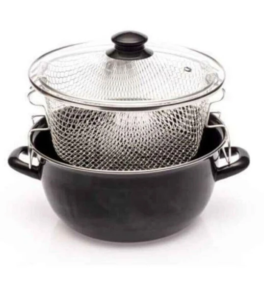 Cam Kapaklı Patates Kızartma Ternceresi Fritöz ürün görseli