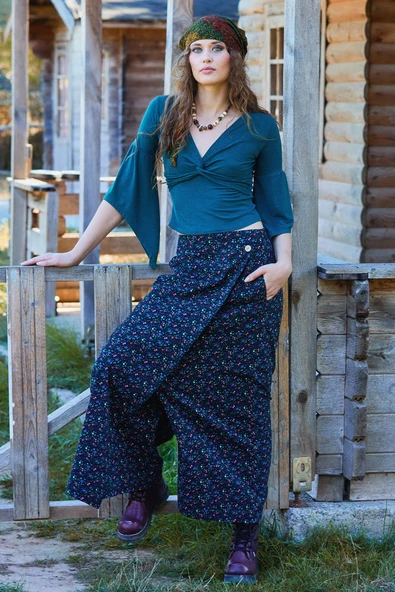 Anvelop Etek Cepli Bol Paça Pantolon - 8