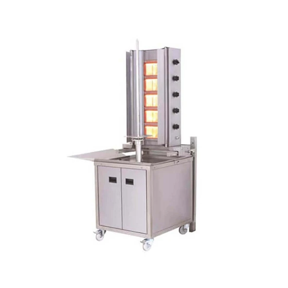 Atalay ADG 5 D Duvara Monte Döner Ocağı Gazlı motorlu mobil tezgahlı 5 radyanlı - Resim 1