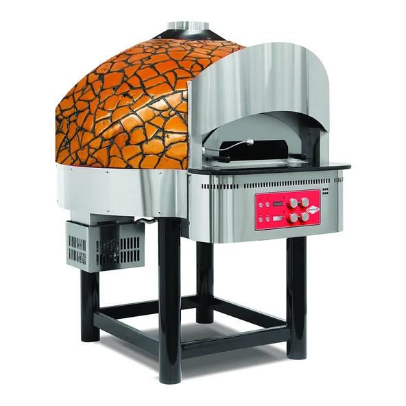 Empero EMP.SPO.04-GB-NG Gazlı Döner Tabanlı Pizza Fırını 6 Pizza Kapasitel - Altın, Siyah, Doğalgazlı ürün görseli