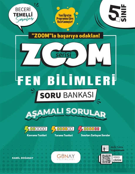 GÜNAY YAYINLARI 5.SINIF ZOOM SERİSİ FEN BİLİMLERİ SORU - 1
