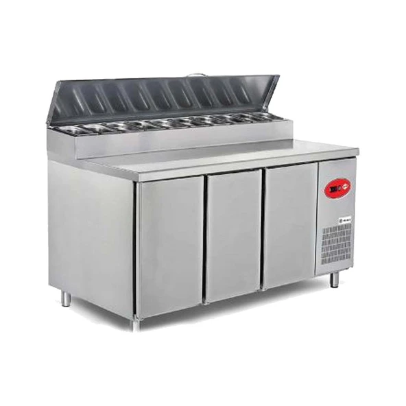 Empero EMP.200.70.01-PS Pizza Salata Buzdolabı 3 Kapılı 500 L ürün görseli