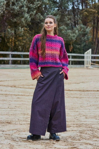 Anvelop Etek Cepli Bol Paça Pantolon - 7