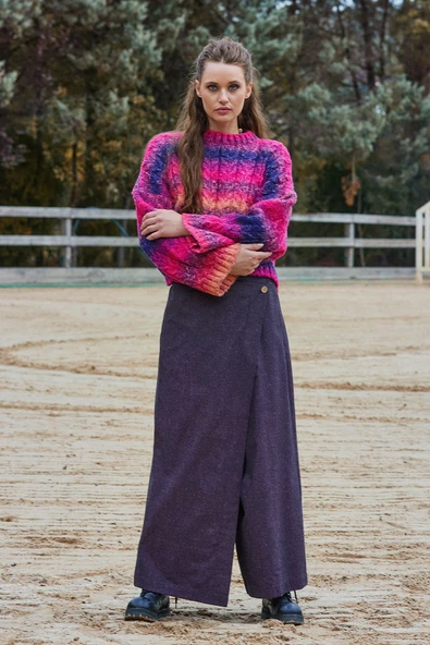 Anvelop Etek Cepli Bol Paça Pantolon - 6