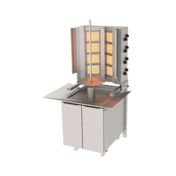 Atalay ADG-8-D-S Döner Makineleri Duvara Monte Gazlı Hareketli Alt Arabalı Sabit - 4x2 Radyanlı - 1