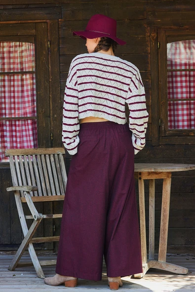 Anvelop Etek Cepli Bol Paça Pantolon - 5