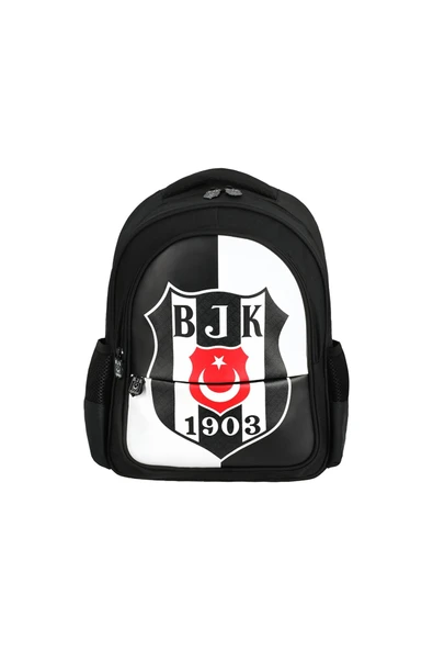 Beşiktaş Beşiktaş Bjk 1903 Logo Desenli Suni Deri Okul Çantası ürün görseli