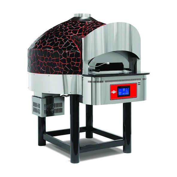 Empero EMP.SPO.04-D-BR-LPG Dijital Pizza Fırını Döner Tabanlı Siyah-kırmızı - Resim 1