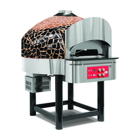 Empero EMP.SPO.04-BB-NG Gazlı Döner Tabanlı Pizza Fırını 6 Pizza Kapasitel - Kahverengi, Siyah, Doğalgazlı ürün görseli