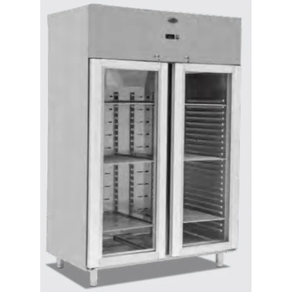 Empero EMP.140.80.03-CLS Klasik Model Buzdolabı Camlı Depo Tip - 1400x800x2050 - 1