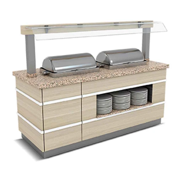 Empero GLT.SSC-N.03 Galata Sıcak Servis Ünitesi Nefeslikli 3x1/1 Gn Chafing Dish2600*900*900/1550 ürün görseli