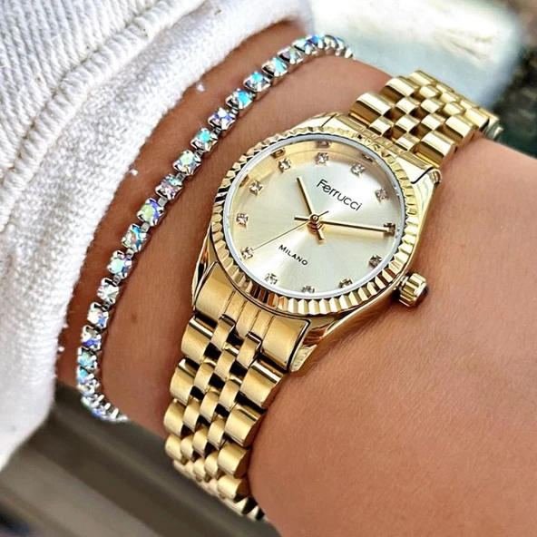 Ferruccı FC 0925 03598M.02 640053 Metal Kadın Kol Saati - Resim 3