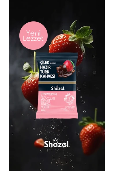 Shazel Çilekli Hazır Türk Kahvesi 100 gr x 2 Adet - 2