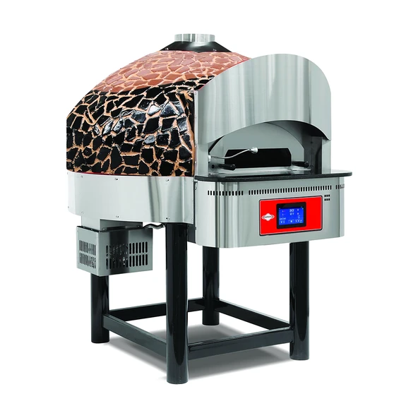 Empero EMP.SPO.04-D-BB-NG Dijital Gazlı Döner Taban Pizza Fırını 6 Pizza Kapasiteli - Kahverengi,Siyah Doğalgazlı - Resim 1