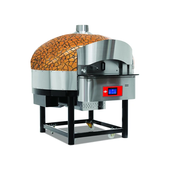 Empero EMP.SPO.02-D-GB-NG Dijital Gazlı Döner Taban Pizza Fırını 9 Pizza Kapasiteli - Altın, Siyah Doğalgazlı - Resim 1