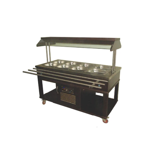 Atalay ASBM-04 Benmariler Orta Tip Ahşap Kaplama GN 1/1 x - 230 V - 1