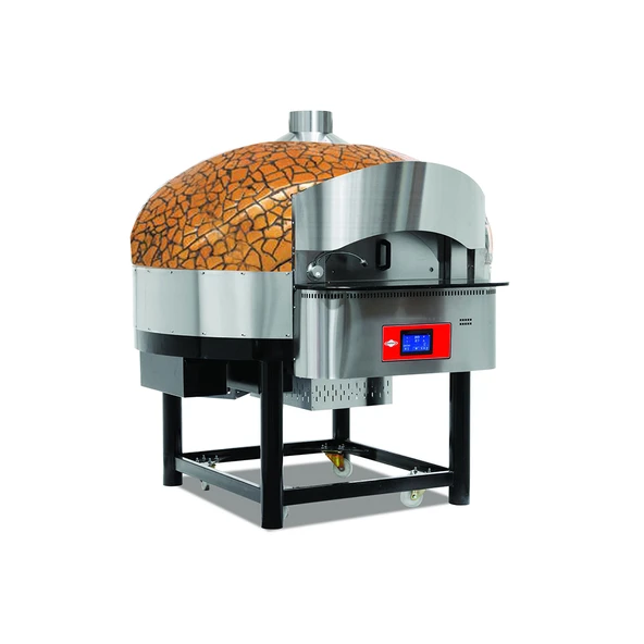 Empero EMP.SPO.02-D-GB-LPG Dijital Pizza Fırını Döner Tabanlı Gazlı Altın-siyah ürün görseli