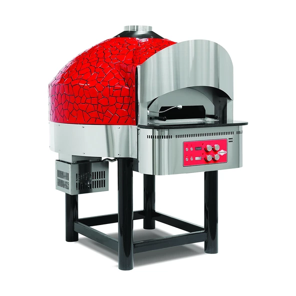 Empero EMP.SPO.03-RB-LPG Gazlı Sabit Tabanlı Pizza Fırını 9 Pizza Kapasiteli - Krmızı, Siyah LPG'li - 1