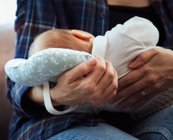 Babyjem Emzirme Yastığı Mint Çiçek - 3