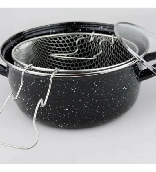 Cam Kapaklı Patates Kızartma Ternceresi Fritöz - Resim 3