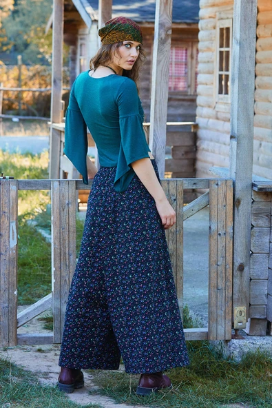 Anvelop Etek Cepli Bol Paça Pantolon - 5