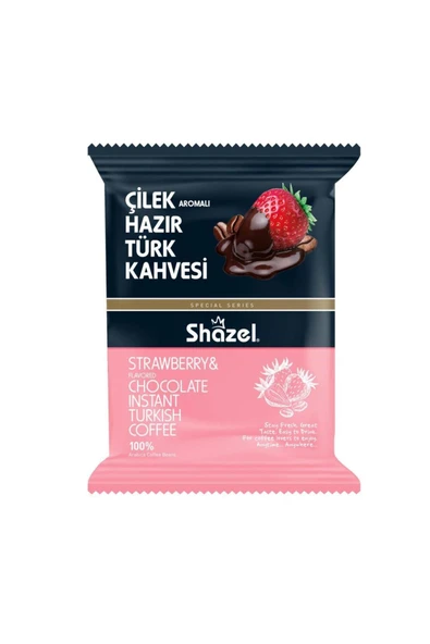 Shazel Çilekli Hazır Türk Kahvesi 100 gr x 2 Adet - 1